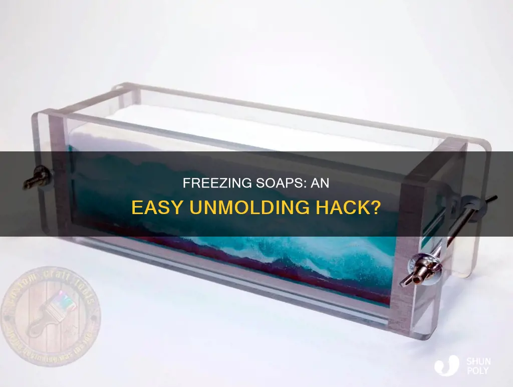 does freezing help unmold plastic soap molds