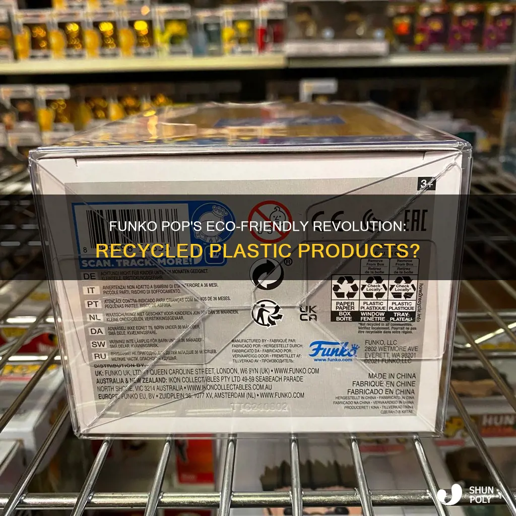 does funko pop products made of recycled plastic