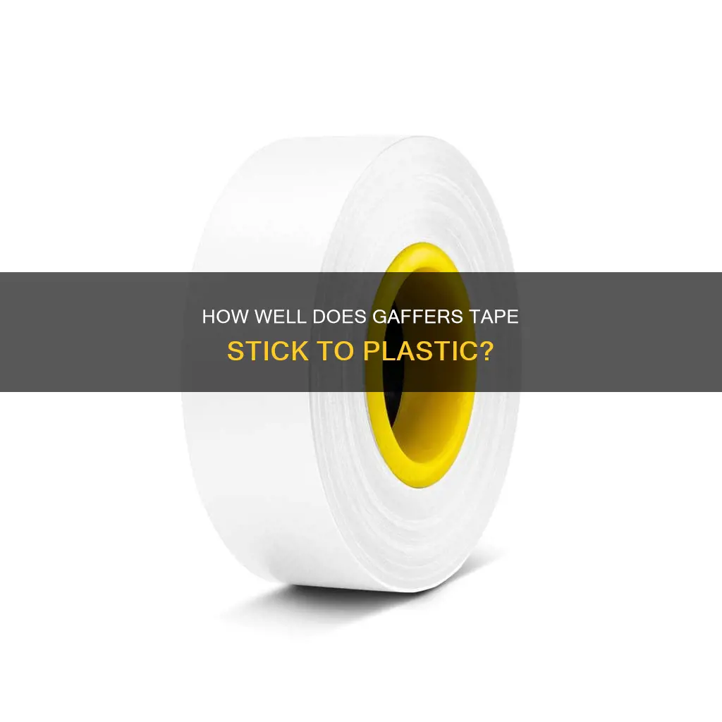 does gaffers tape stick well to plastic