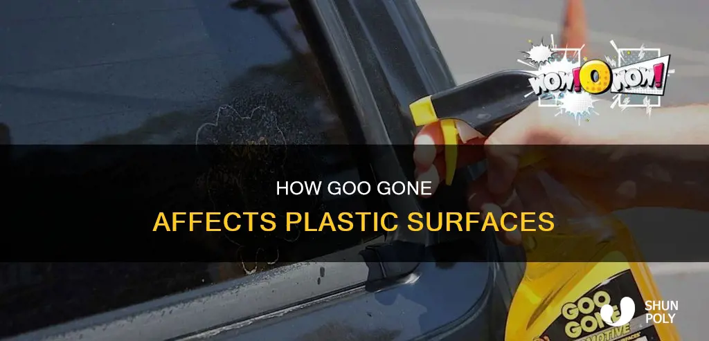 does goo be gone destroy plastic