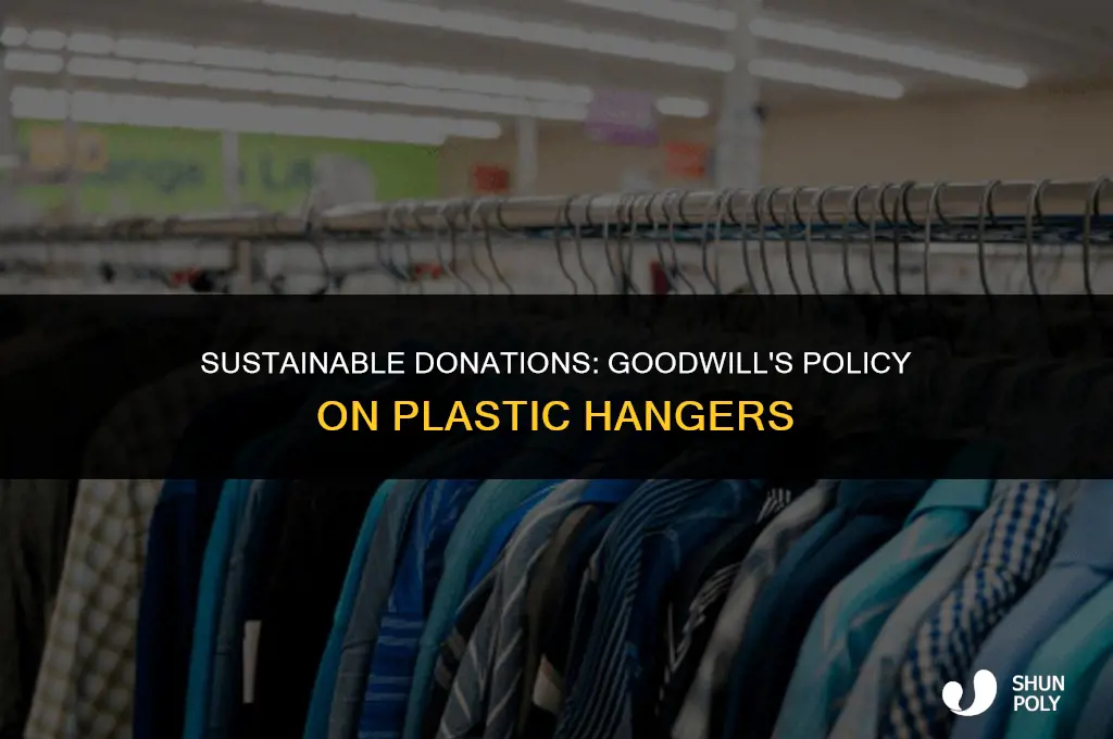 does goodwill will accept plastic hangers