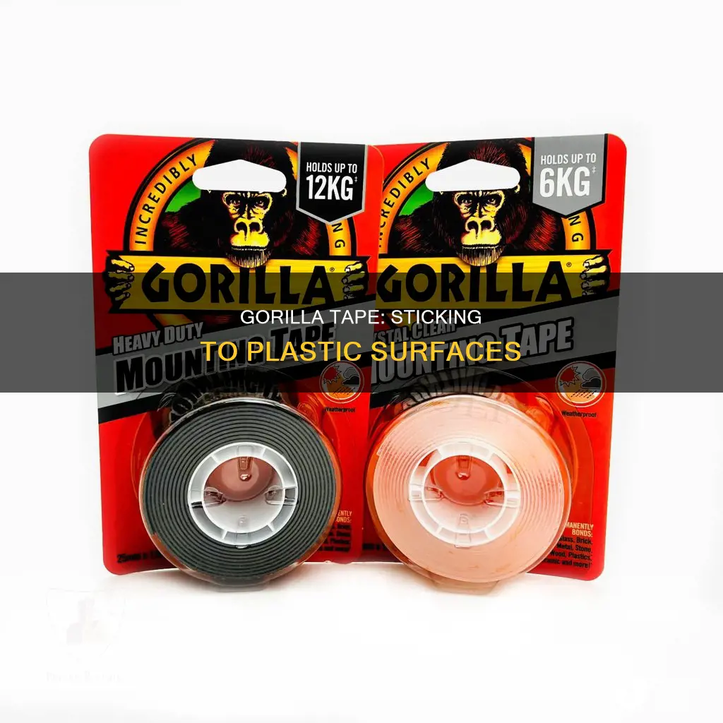 does gorilla tape stick to plastic