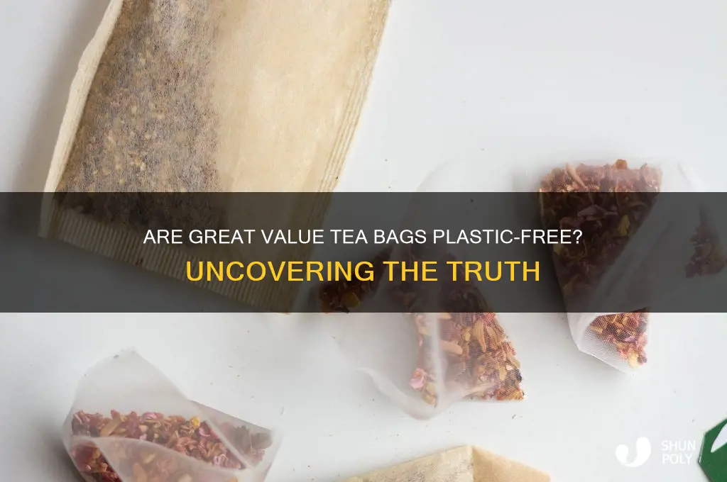 does great value tea bags use plastic