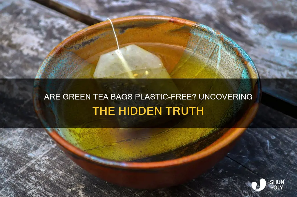does green tea bags contain plastic