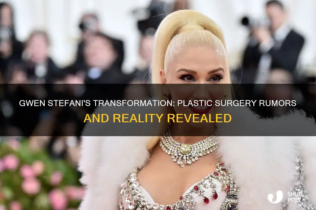 does gwen stefani get plastic surgery