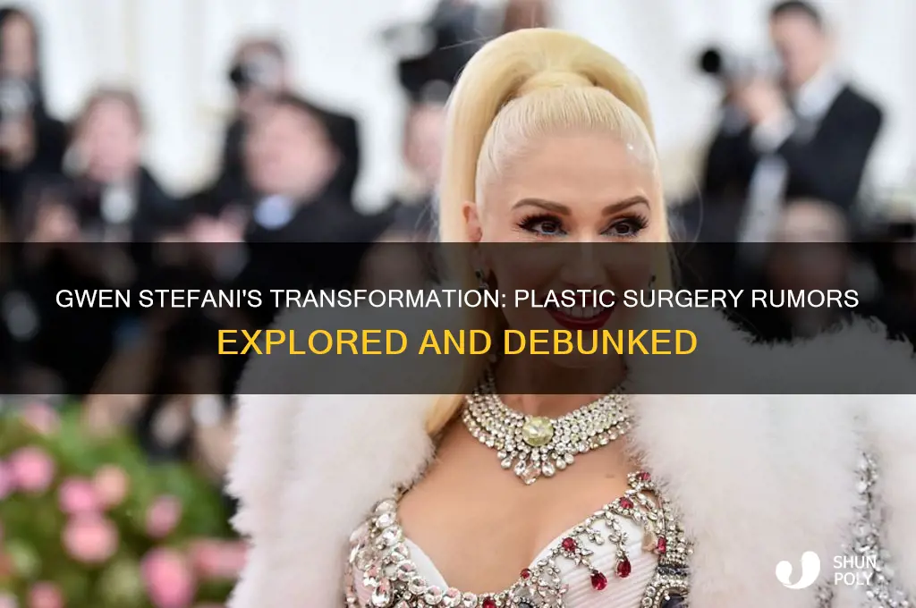 does gwen stephani have plastic surgery