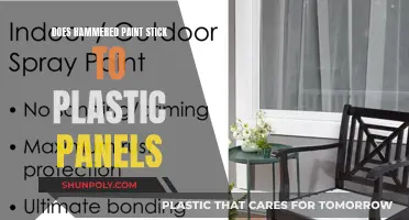 How Hammered Paint Sticks to Plastic Panels