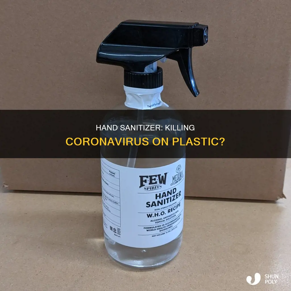 does hand sanitizer kill coronavirus on plastic