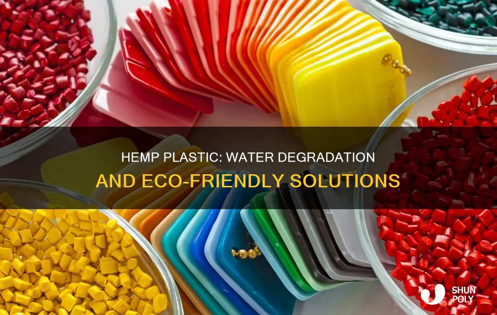 does hemp plastic degrade in water
