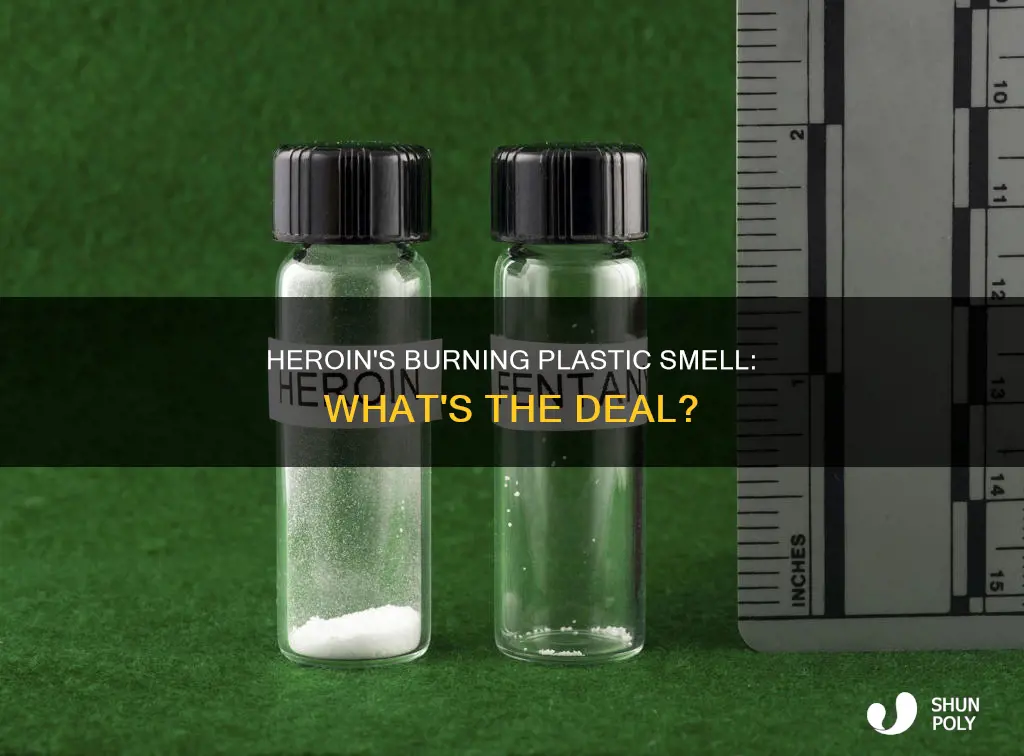 does heroin smell like burning plastic