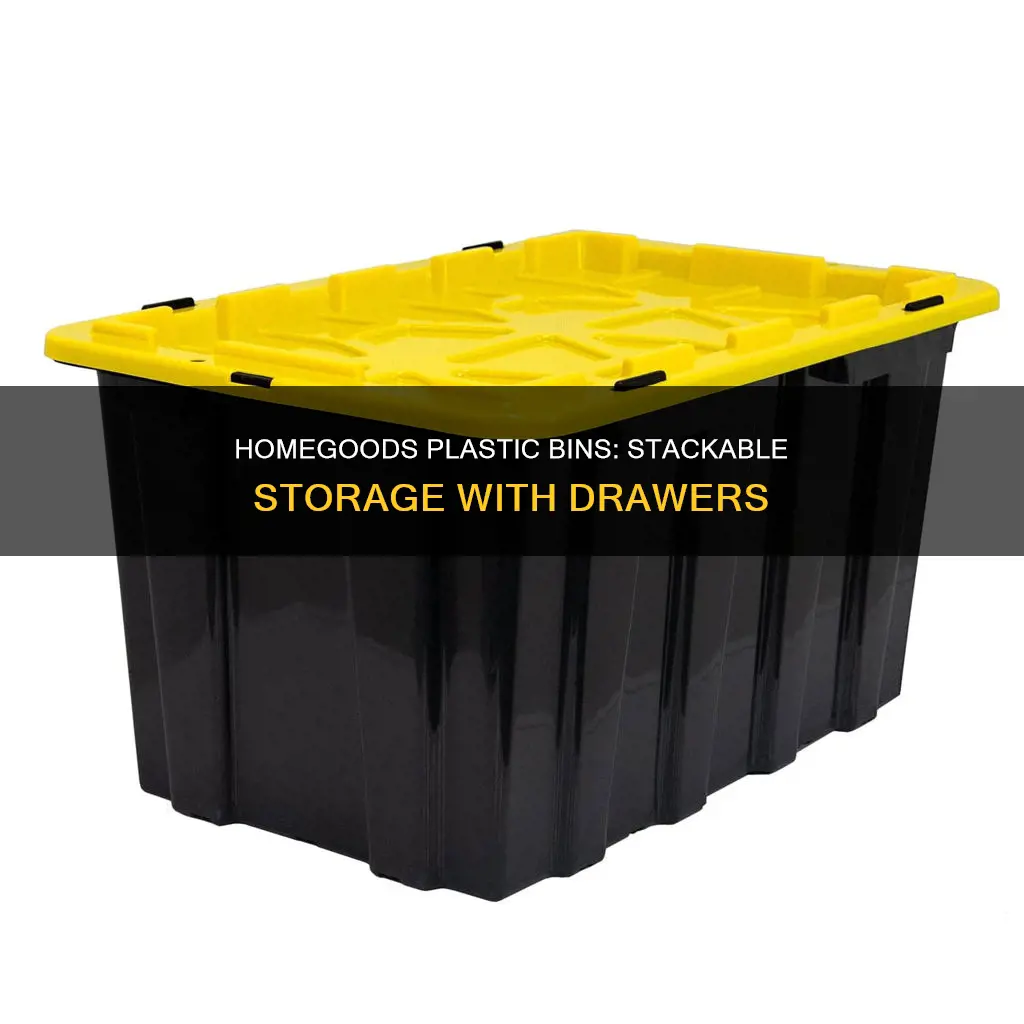 does homegods have plastic bins with drawres
