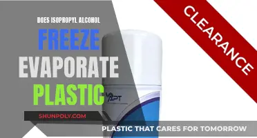How Isopropyl Alcohol Evaporates and Freezes Plastic
