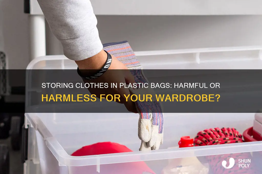 does it hurts your clothes to store them plastic bags