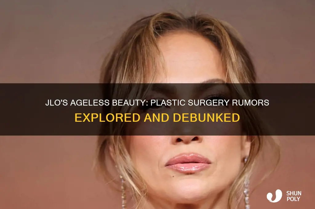 does jlo get plastic surgery