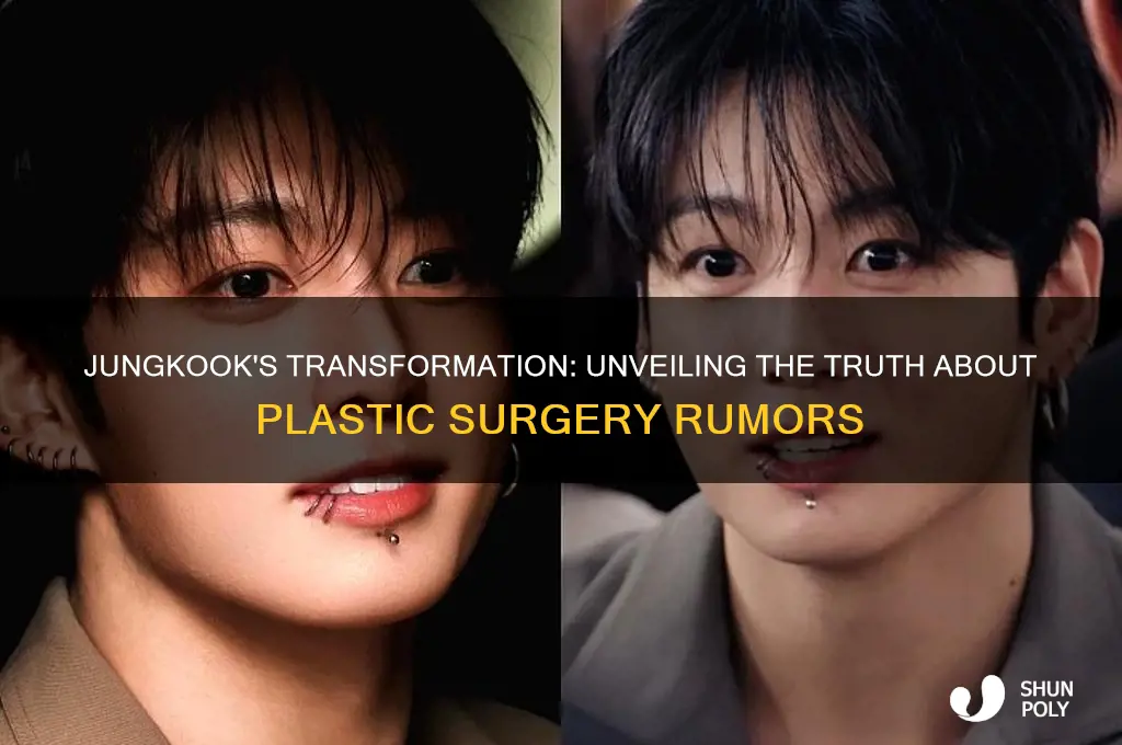 does jungkook have plastic surgery