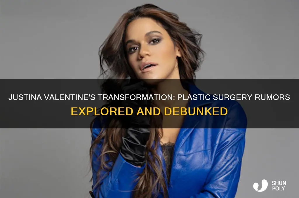 does justina valentine have plastic surgery