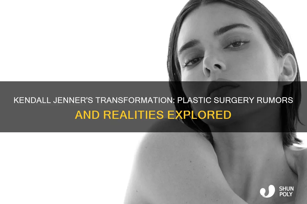 does kendall have any plastic surgery
