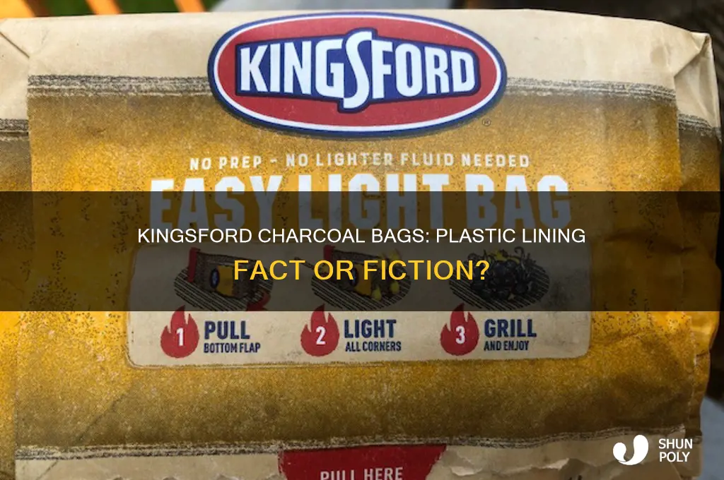 does kingsford charcoal bag have a plastic lining
