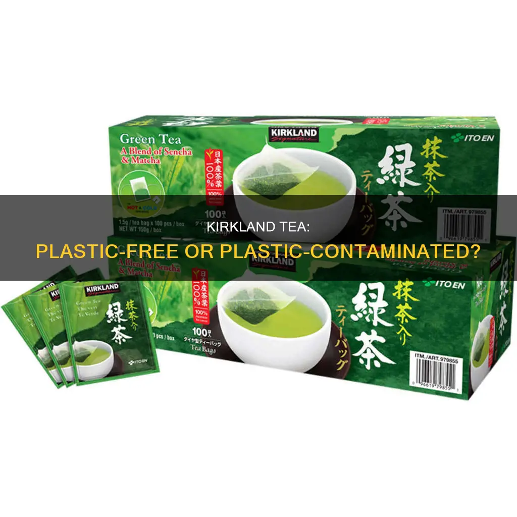 does kirkland tea have plastic in them
