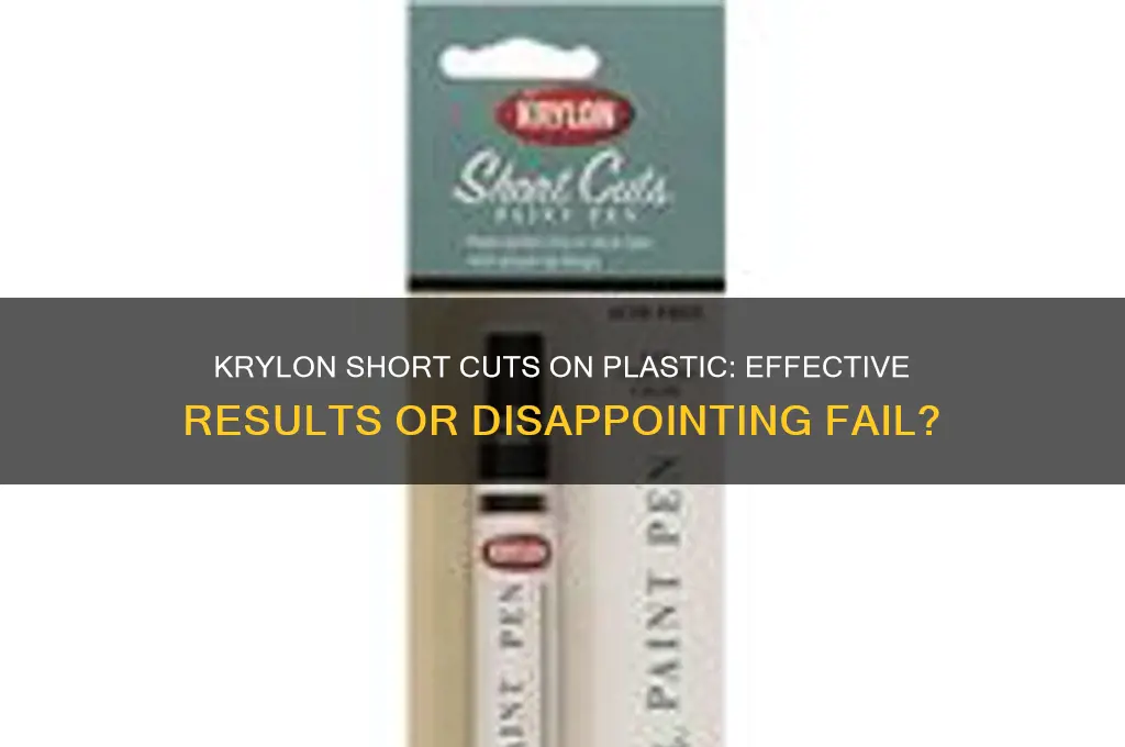 does krylon short cuts work on plastic