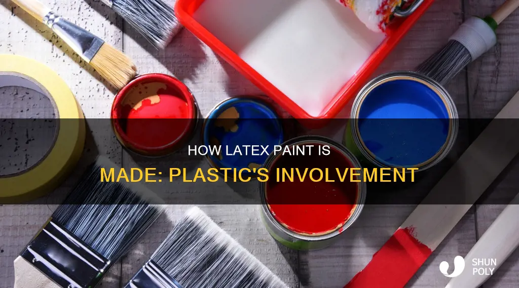 does latex paint have plastic