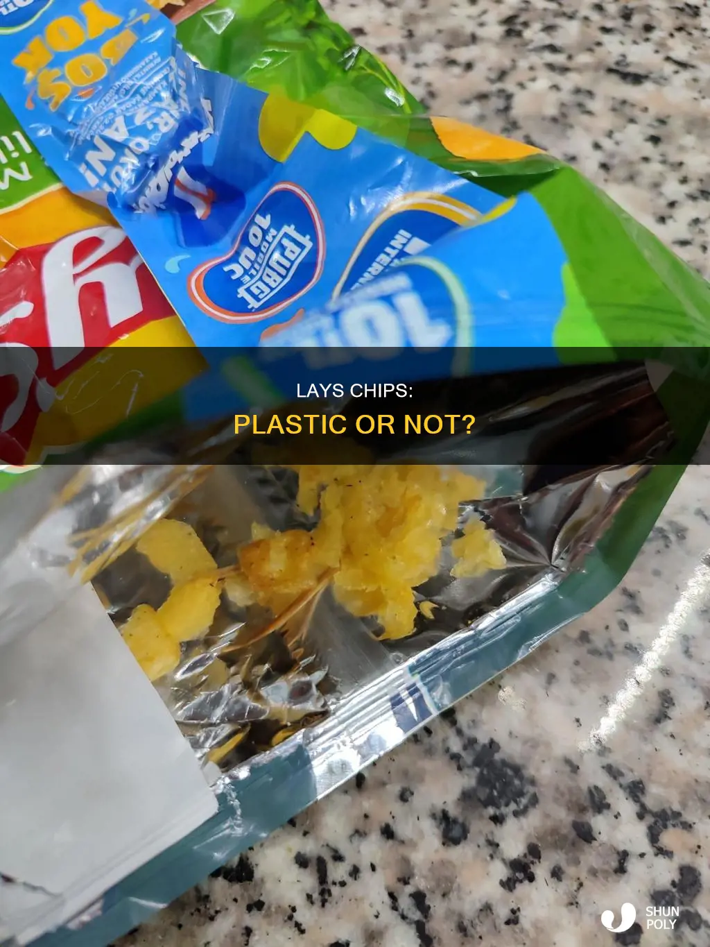 does lays chips have plastic in them