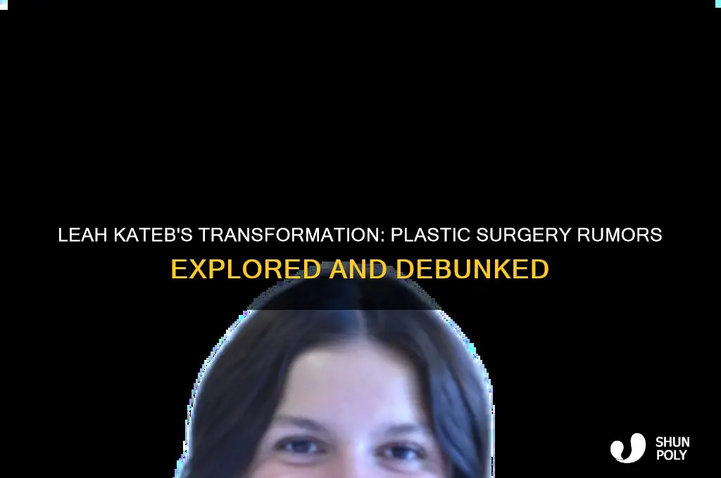 does leah kateb have plastic surgery