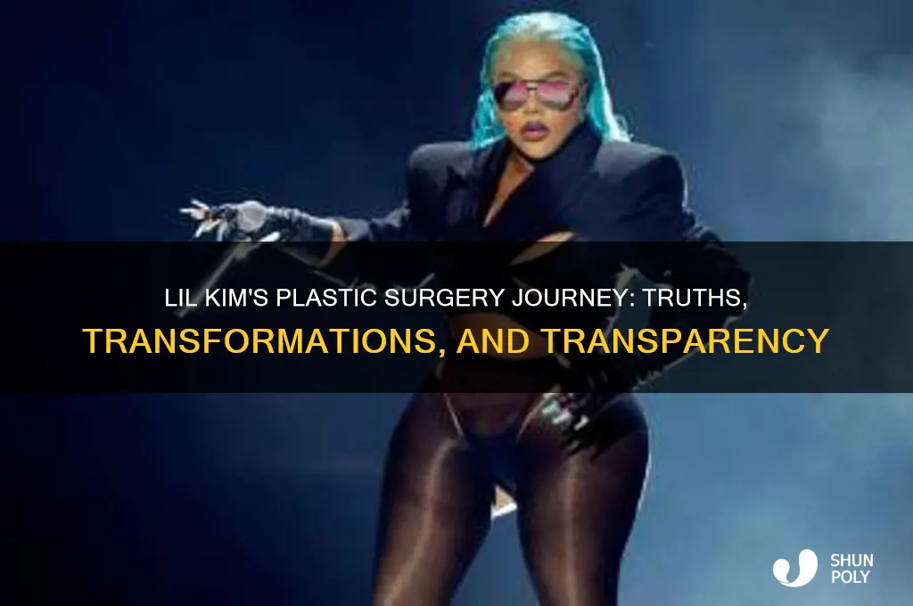 does lil kim talk about her plastic surgery