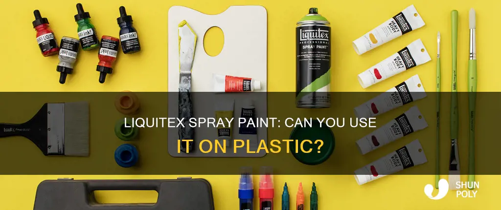 does liquitex spray paint work on plastic