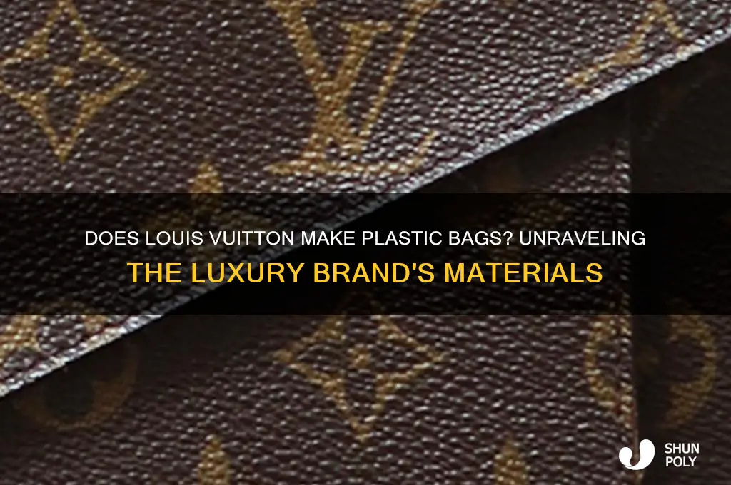 does louis vuitton make plastic bags