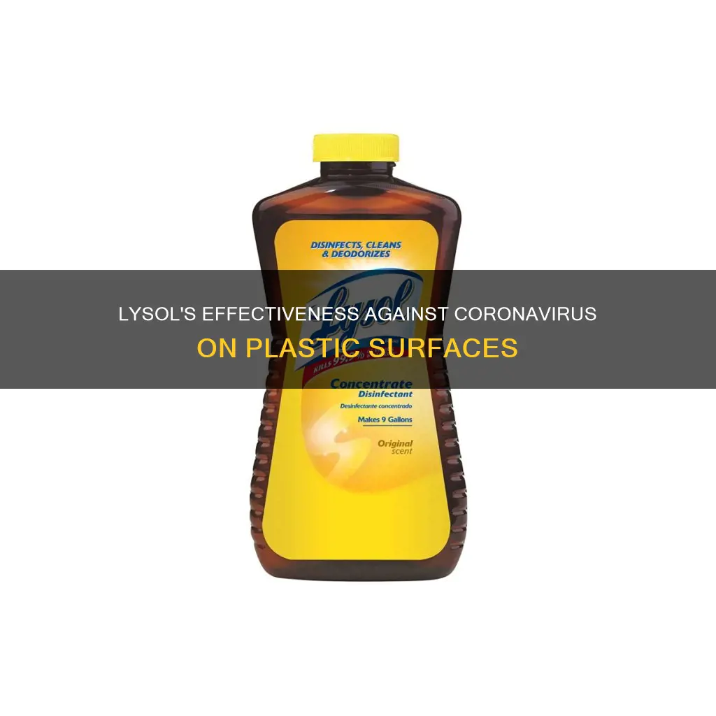 does lysol kill coronavirus on plastic