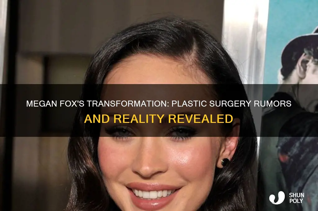 does megan fox have any plastic surgery
