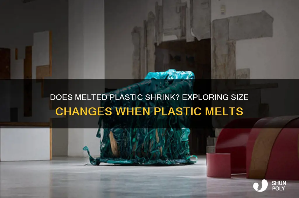 does melted plastic get smaller