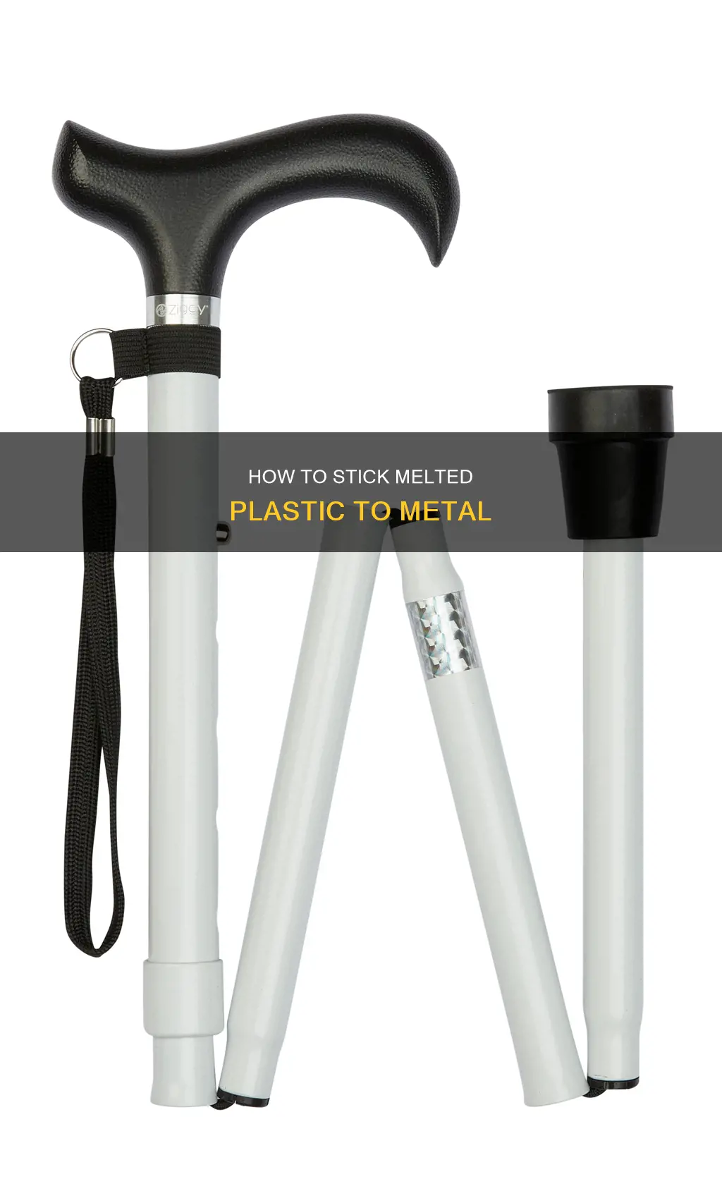 does melted plastic stick to metal