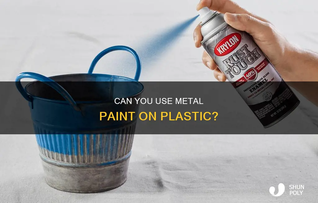 does metal paint work on plastic