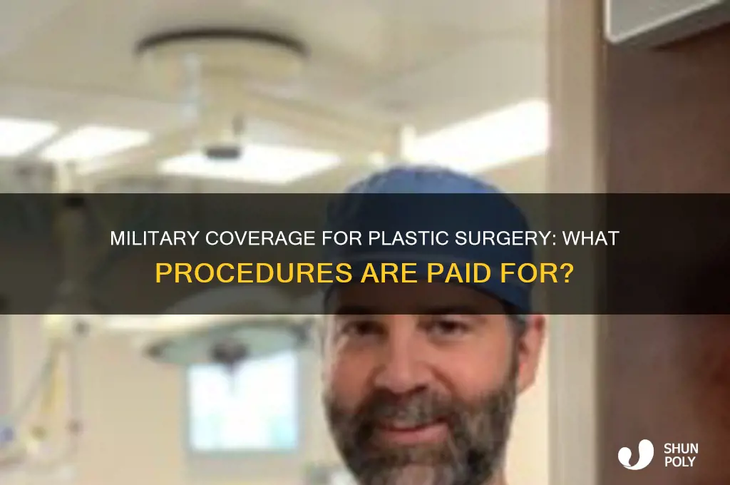 does military pay for plastic surgery