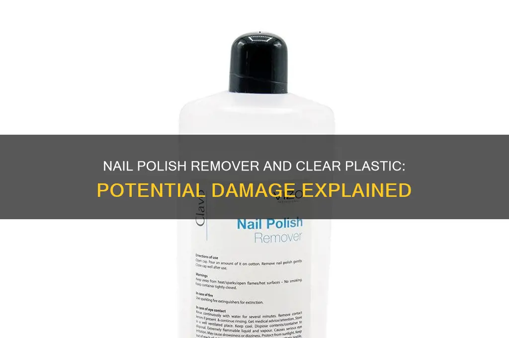 does nail polish remover damage clear plastic