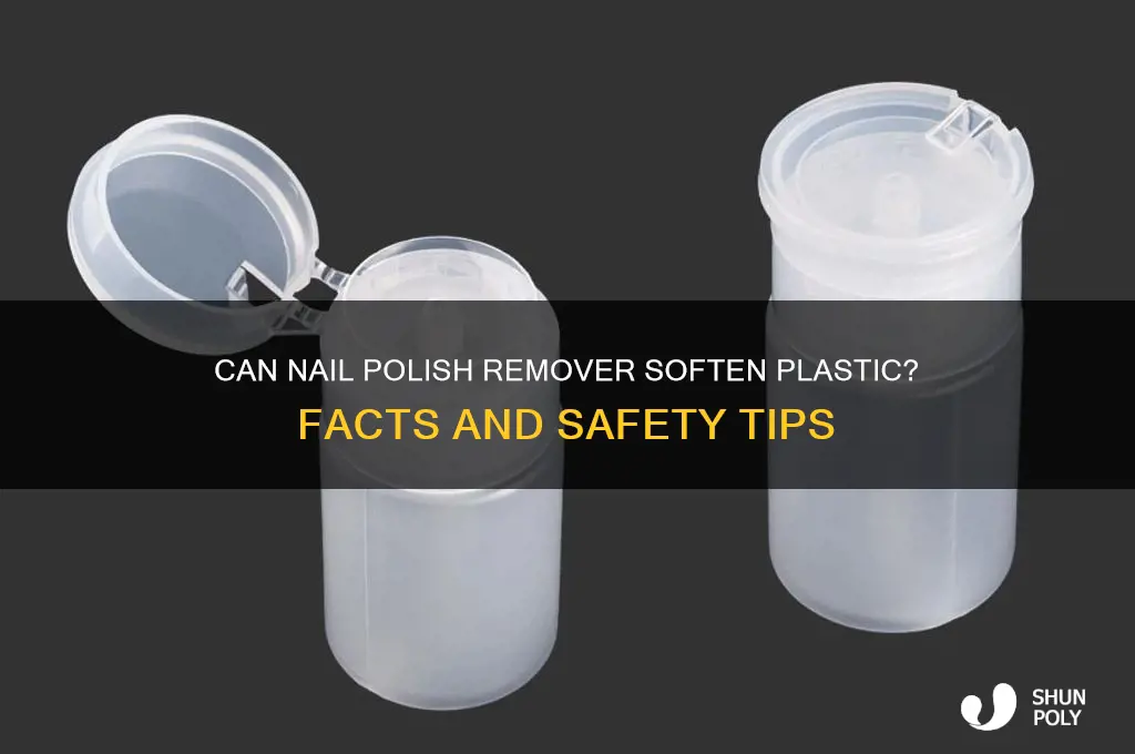does nail polish remover saften plastic
