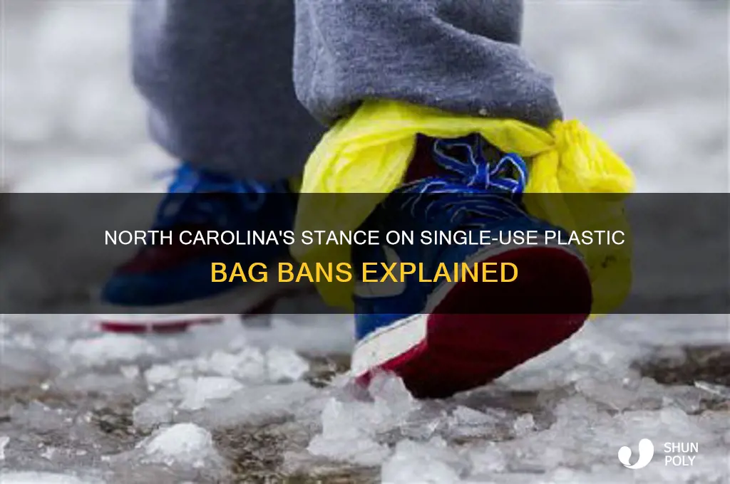 does north carolina have a ban on single-use plastic bags
