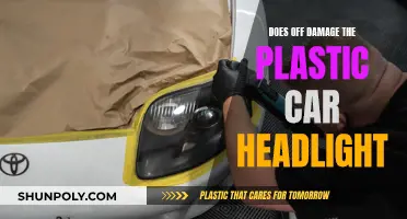 Off-Spray Damage: Plastic Car Headlights at Risk
