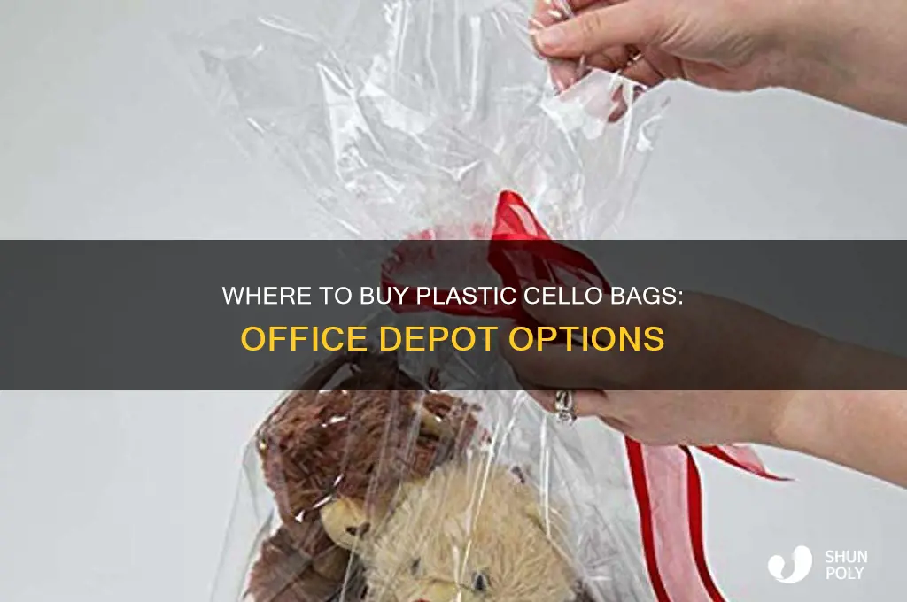 does office depot sell plastic cello bags