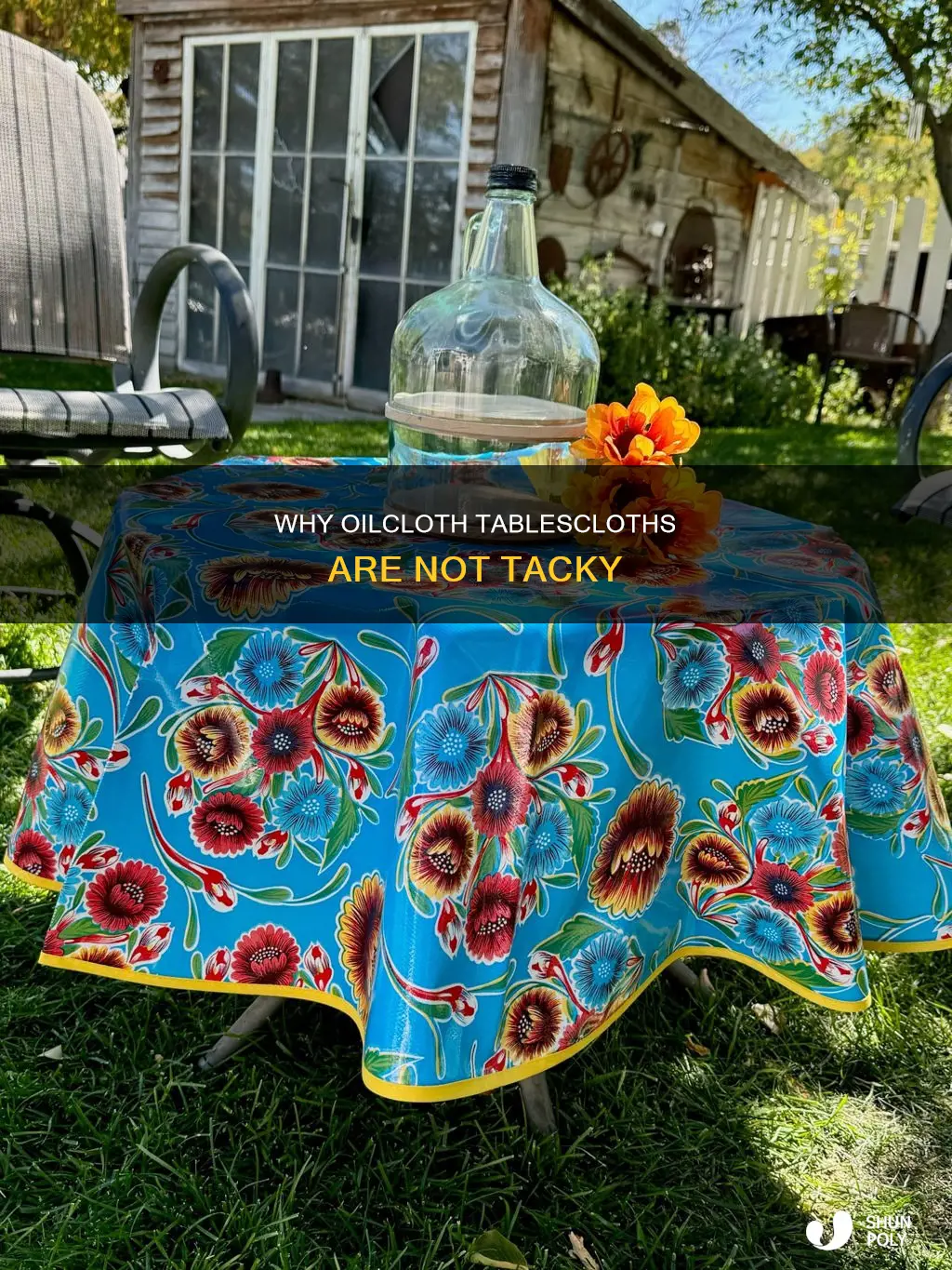 does oilcloth look tacky cheap plastic tablescloth