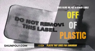 Remove Sticky Labels from Plastic with Olive Oil: A Simple Hack