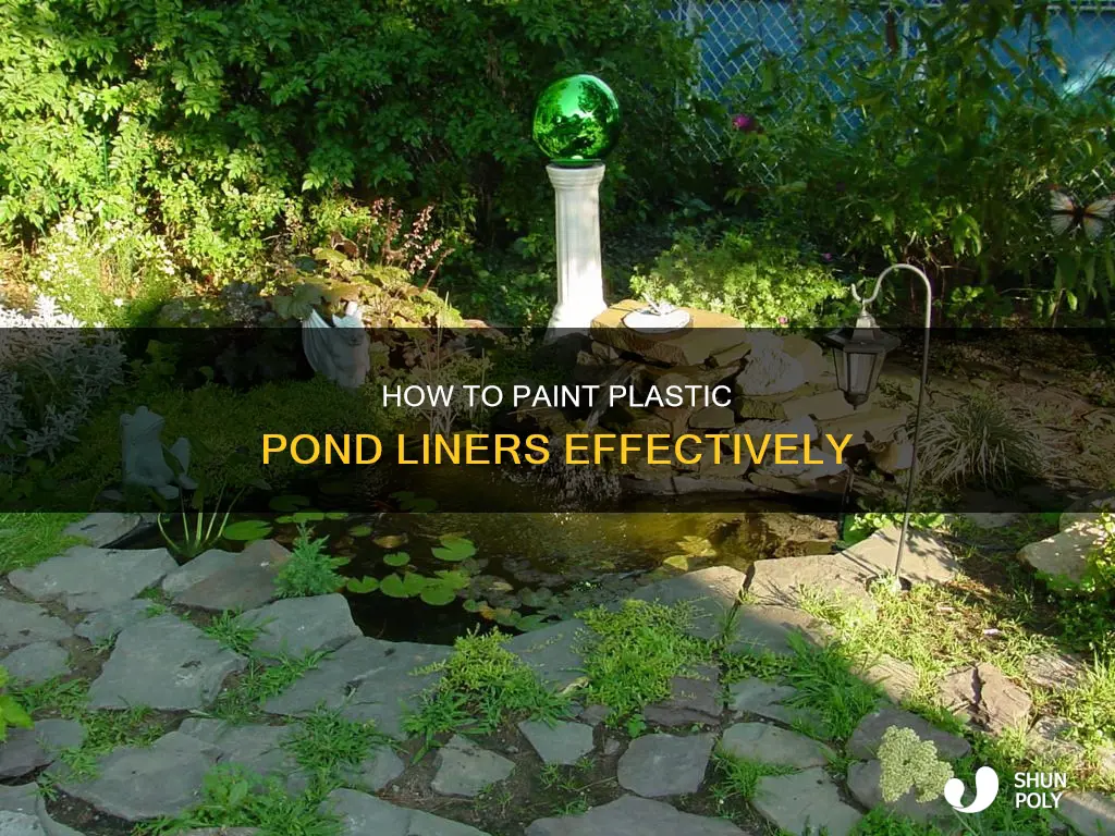 does paint stick to plastic pond liners