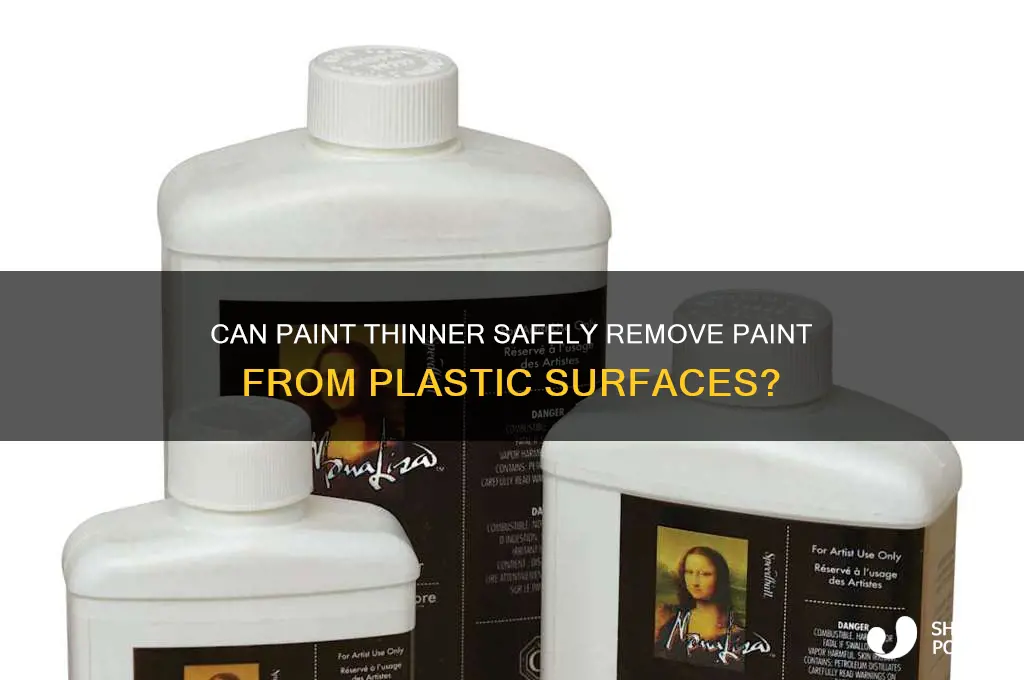 does paint thinner remove paint from plastic