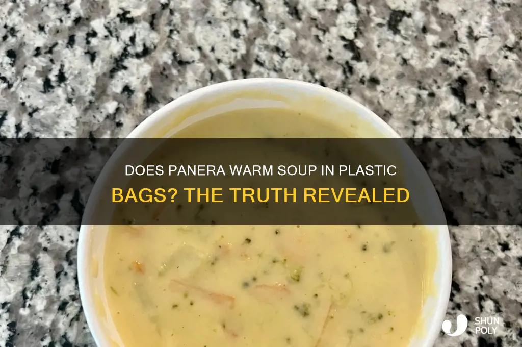 does panera warm soup in plastic bags