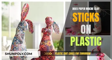 Paper Mache Clay: Sticking to Plastic?