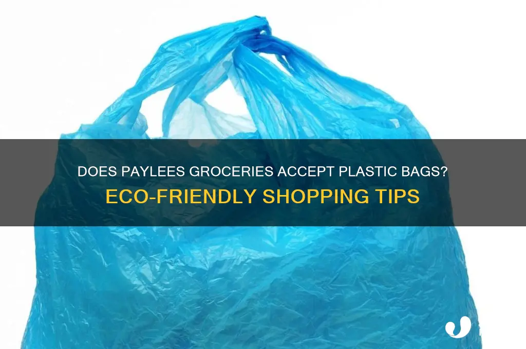 does paylees groceries take plastic bags