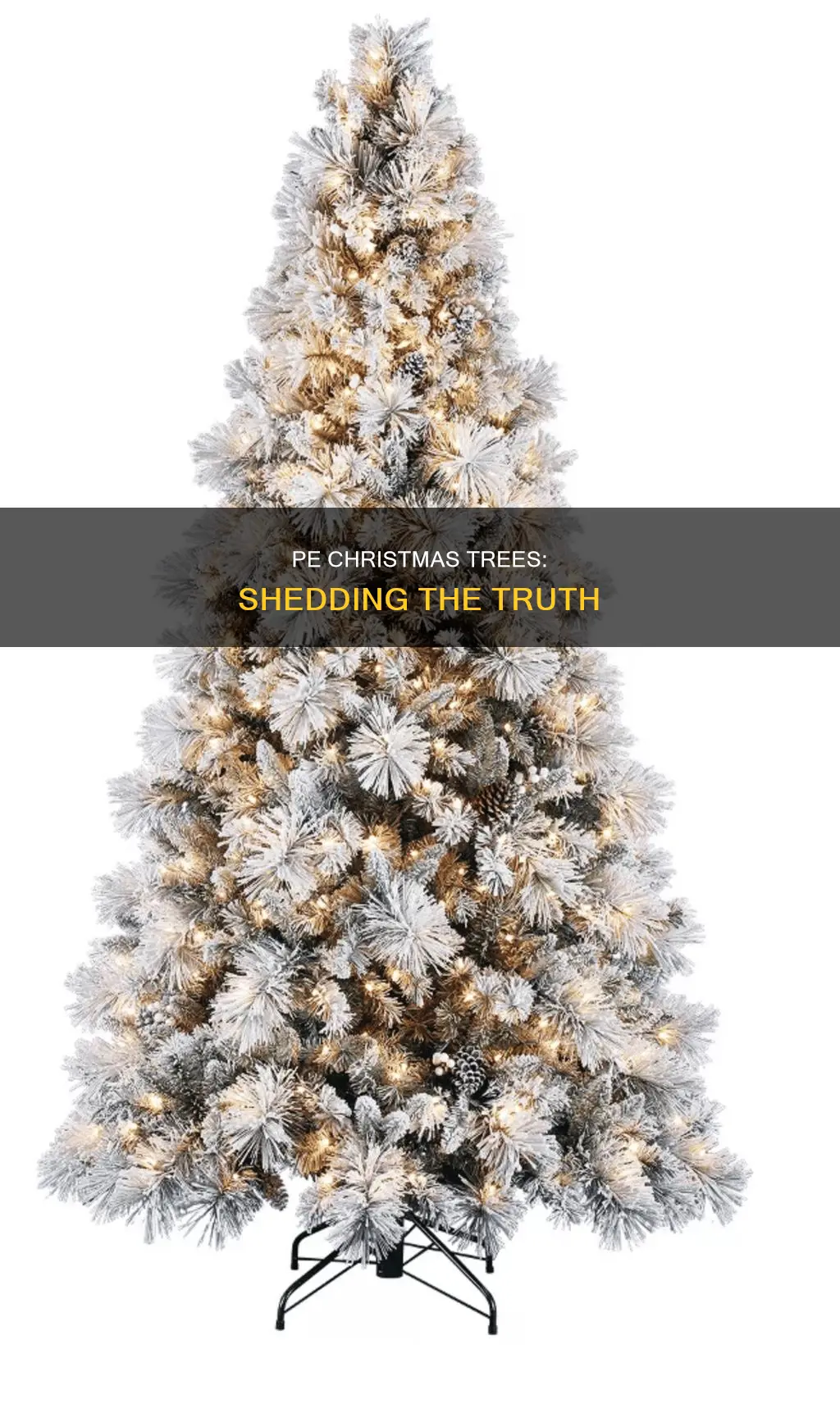 does pe plastic christmas tree shed