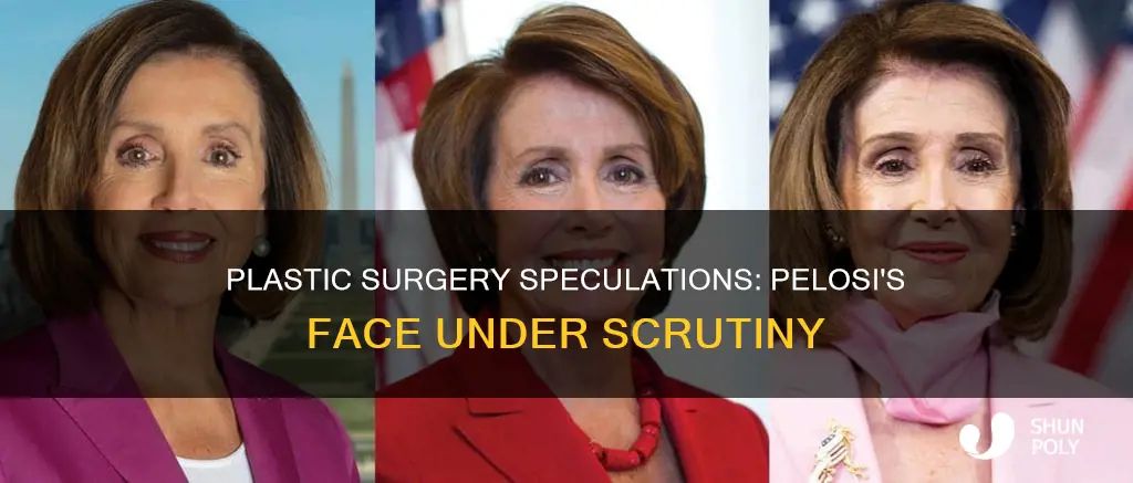does pelosi have a plastic face